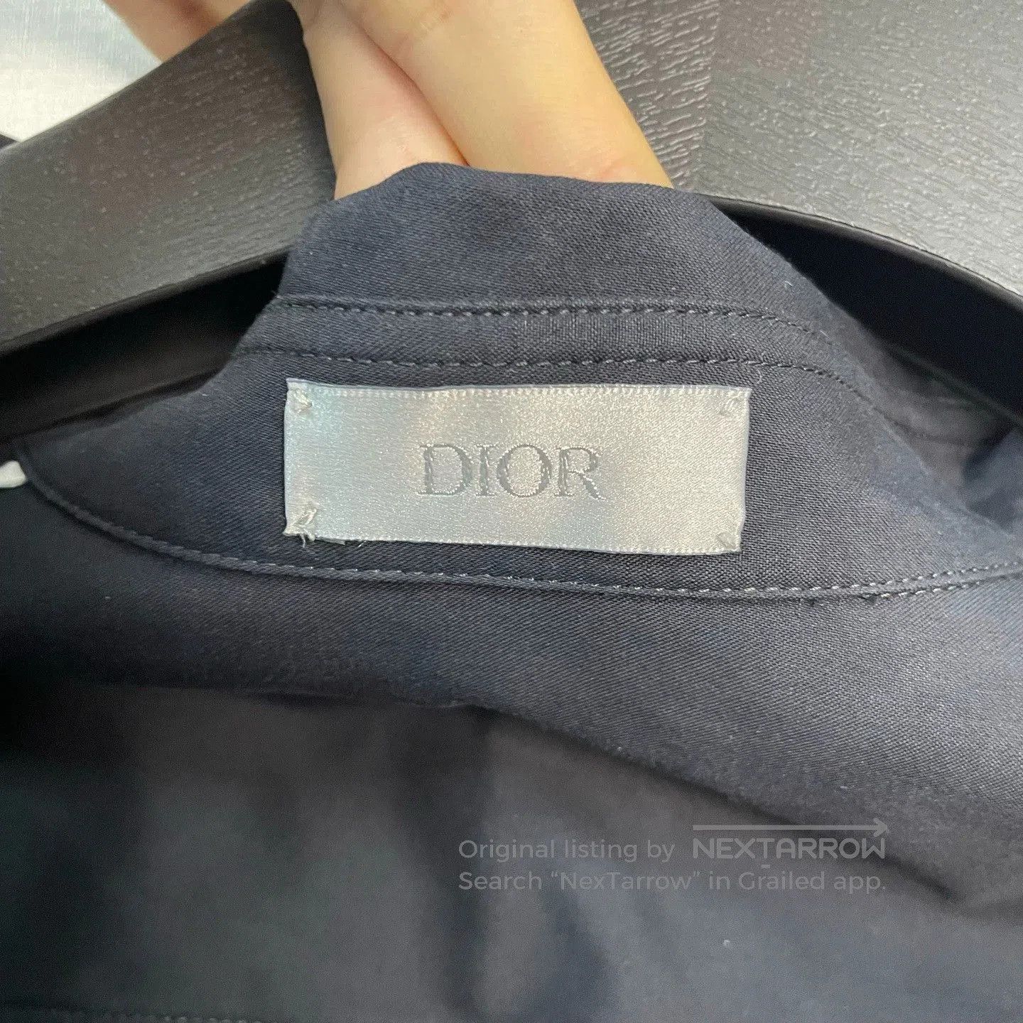 Dior dior sacai embroidered shirt jacket in navy. Size US M / EU 48-50 / 2 - 3 Thumbnail