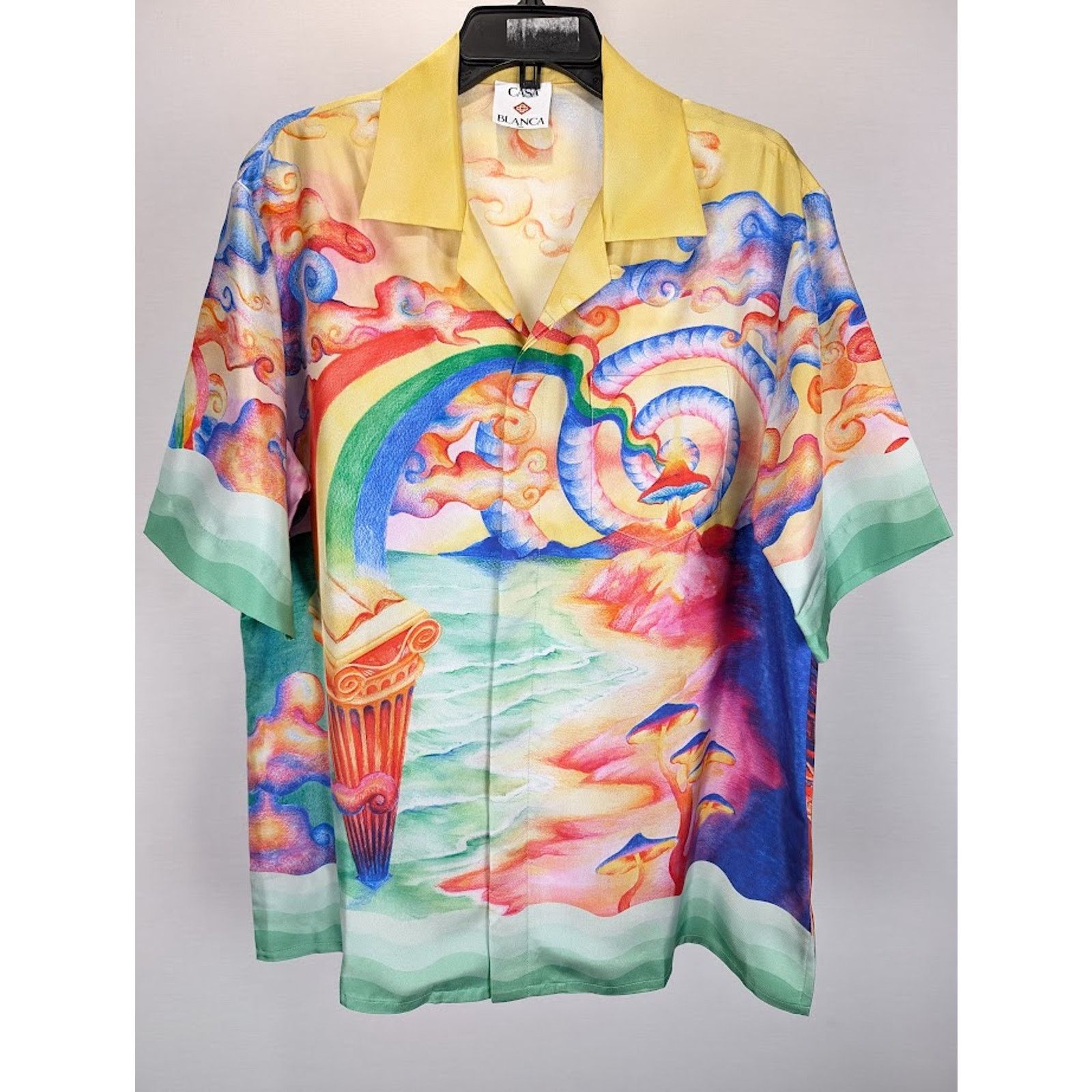 Casablanca o1rshd1 DUP /Silk Twill Short Sleeve Collar Shirt Multicolor Size US S / EU 44-46 / 1 - 2 Thumbnail
