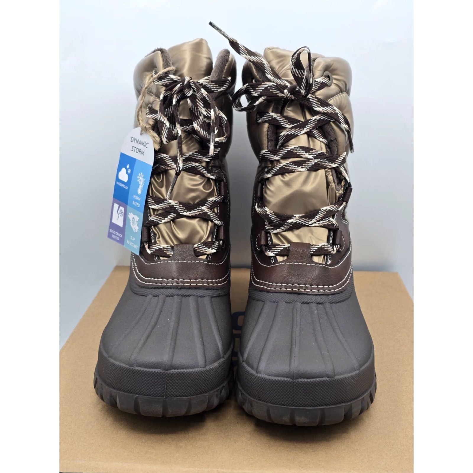 Vintage JBU by Jambu Canyon Waterproof Boots Womens Bronze Dark Brown Sz 10 M Winter Casual Walking Size US 10 / IT 40 - 3 Thumbnail