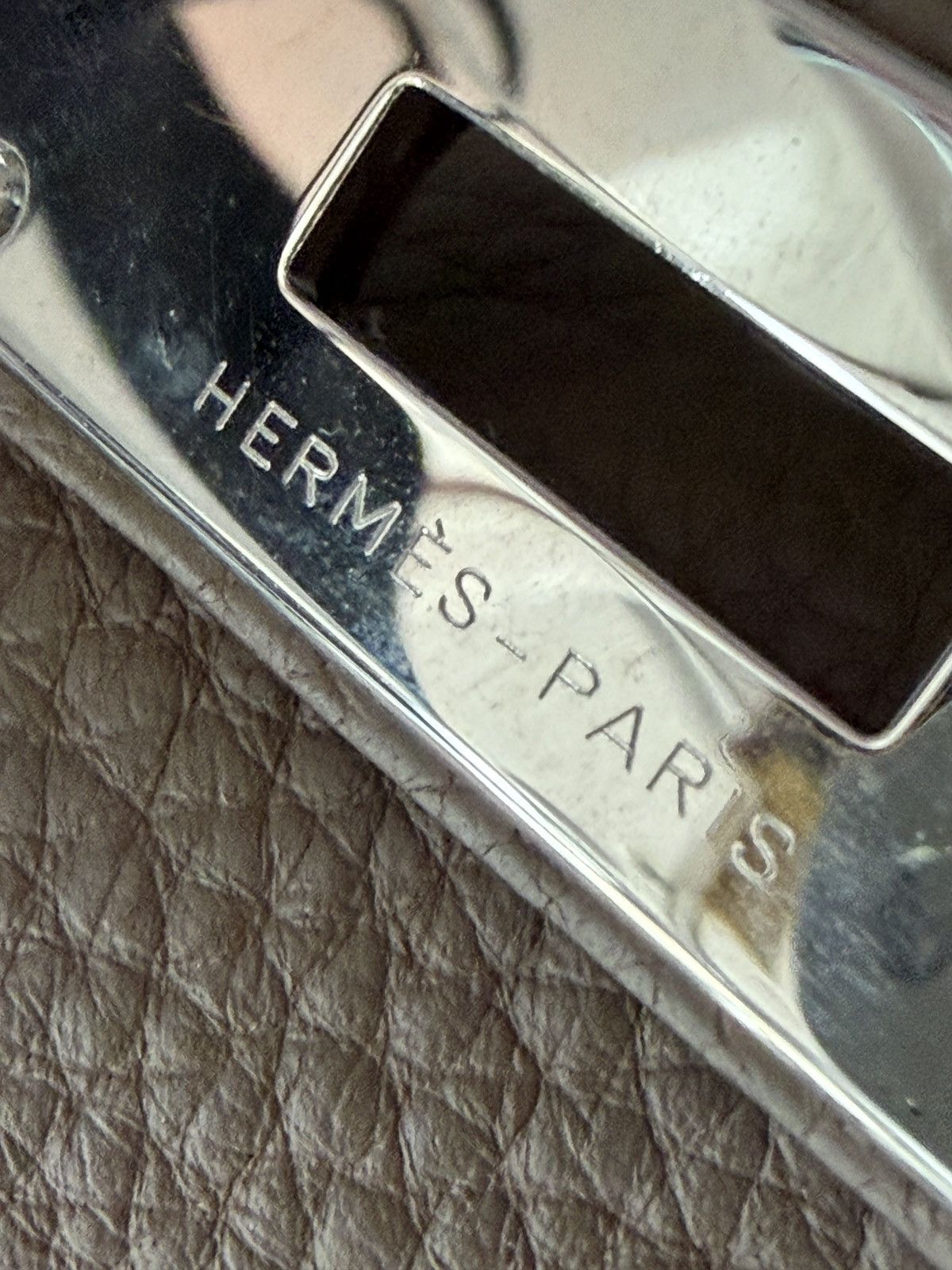 Hermes Hermes Etoupe Gray Togo Kelly Shoulder Handbag Size ONE SIZE - 6 Thumbnail