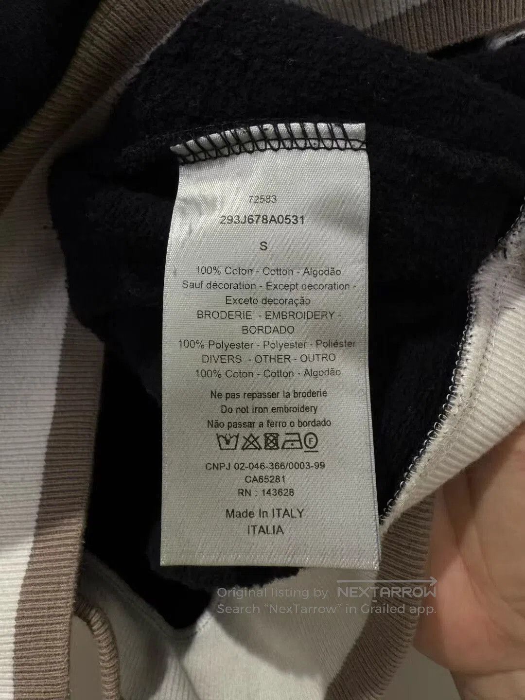 Dior dior black embroidered logo hoodie. Size S / US 4 / IT 40 - 3 Thumbnail