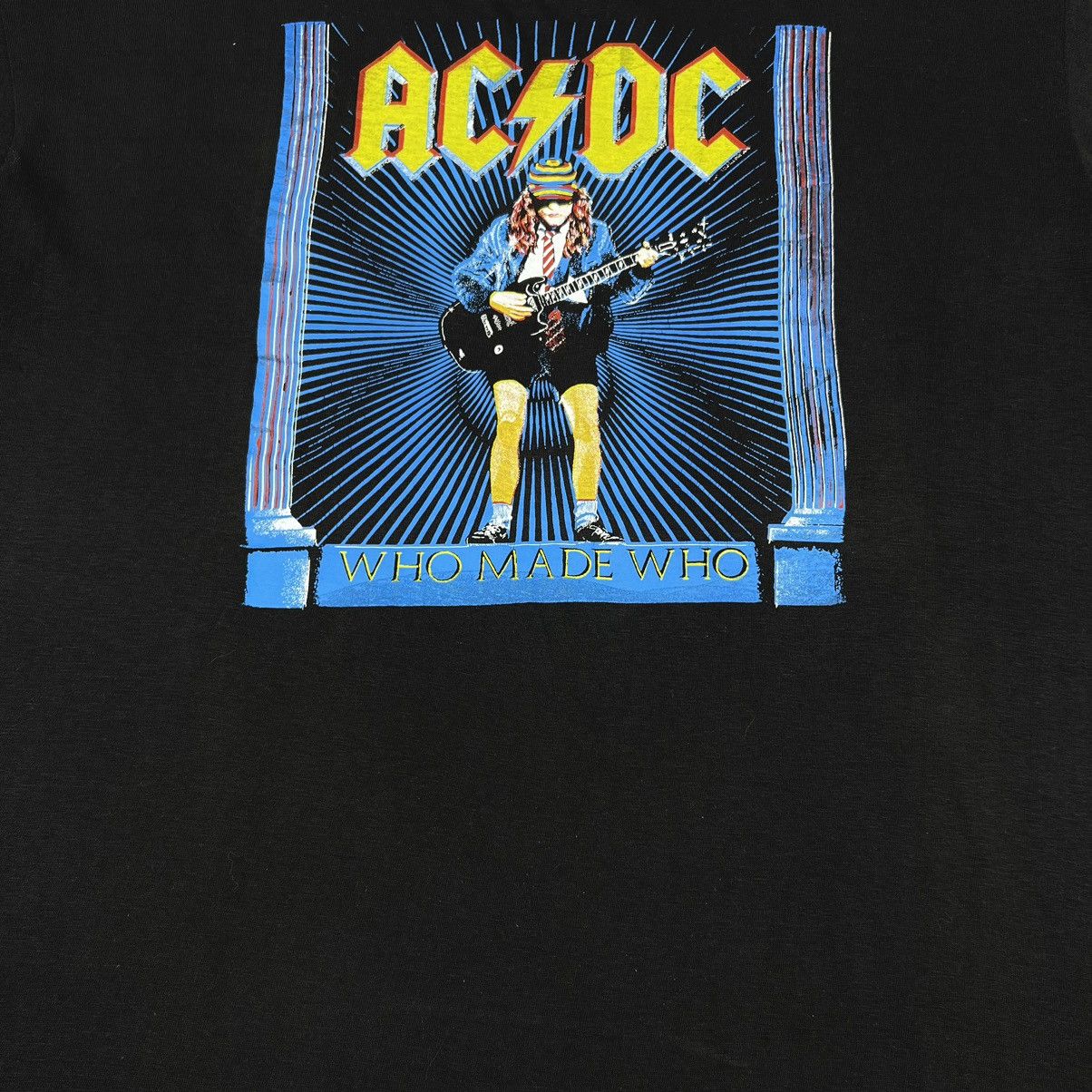 Band Tees Vintage 1986 AC/DC ‘Who Made Who’ Made in Italy T Shirt Size US L / EU 52-54 / 3 - 4 Thumbnail