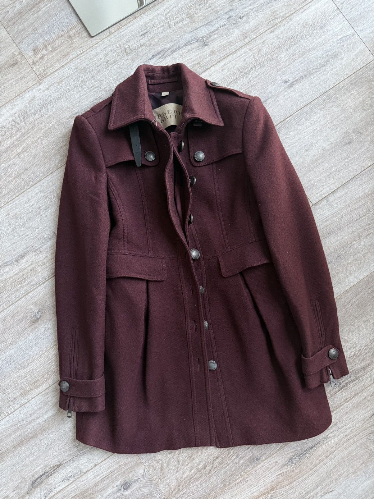 Burberry Burberry Wool Cashmere Military Coat Structured Button Size S / US 4 / IT 40 - 12 Thumbnail