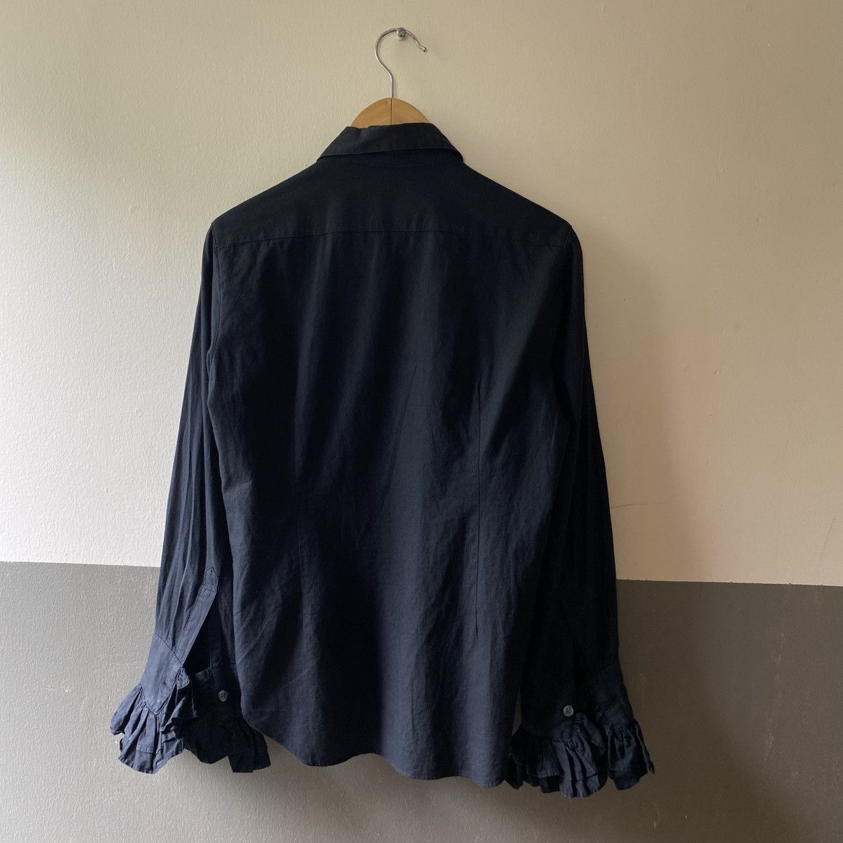 Seditionaries SEXY DYNAMITE Y2K Punk Black Ruffled Long Sleeve Blouse Size S / US 4 / IT 40 - 8 Thumbnail
