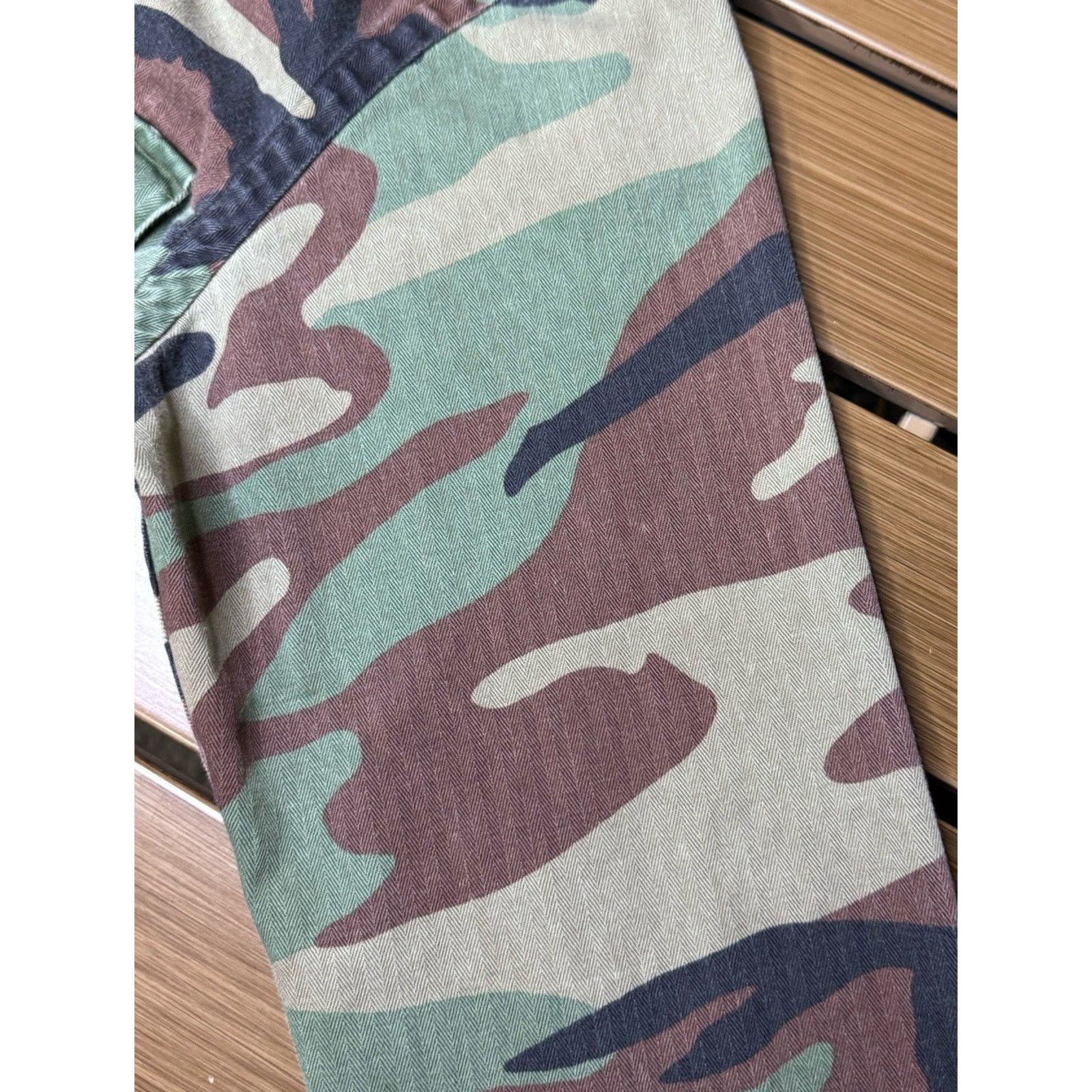 Polo Ralph Lauren Small Polo Ralph Lauren Camo Shirt Epaulettes Pleated Size US S / EU 44-46 / 1 - 5 Thumbnail