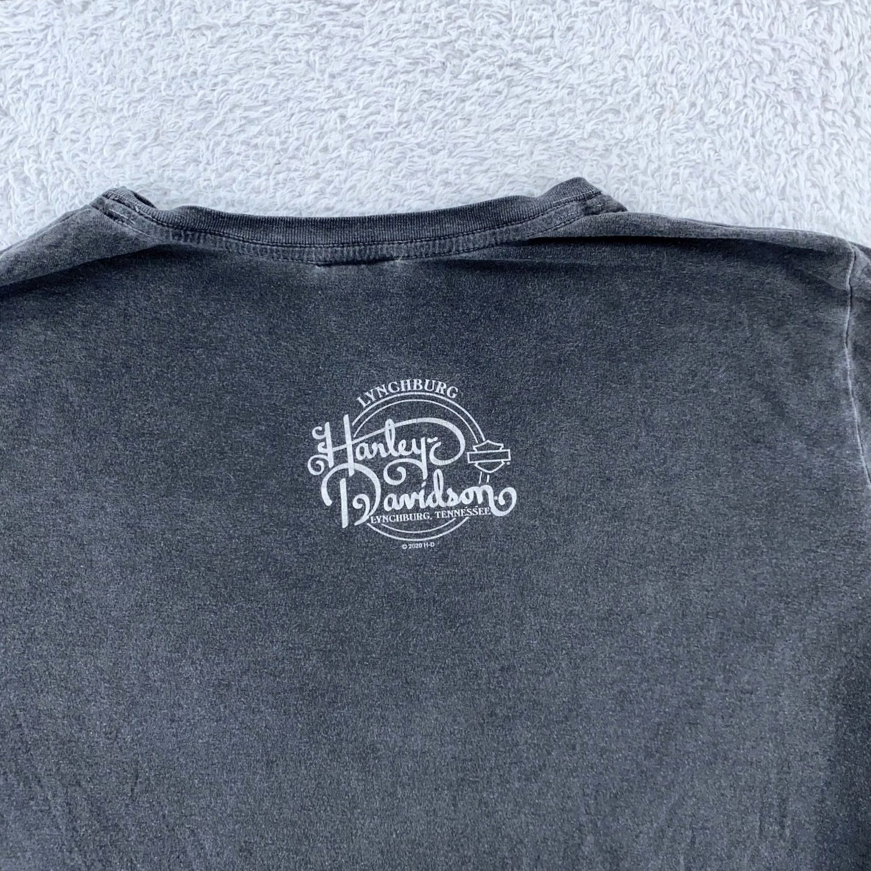 Harley Davidson Harley-Davidson Shirt Mens L Gray Crew Neck Graphic Print Short Sleeve 2980 Tennessee Biker Motorcycle Tee Size US L / EU 52-54 / 3 - 3 Thumbnail