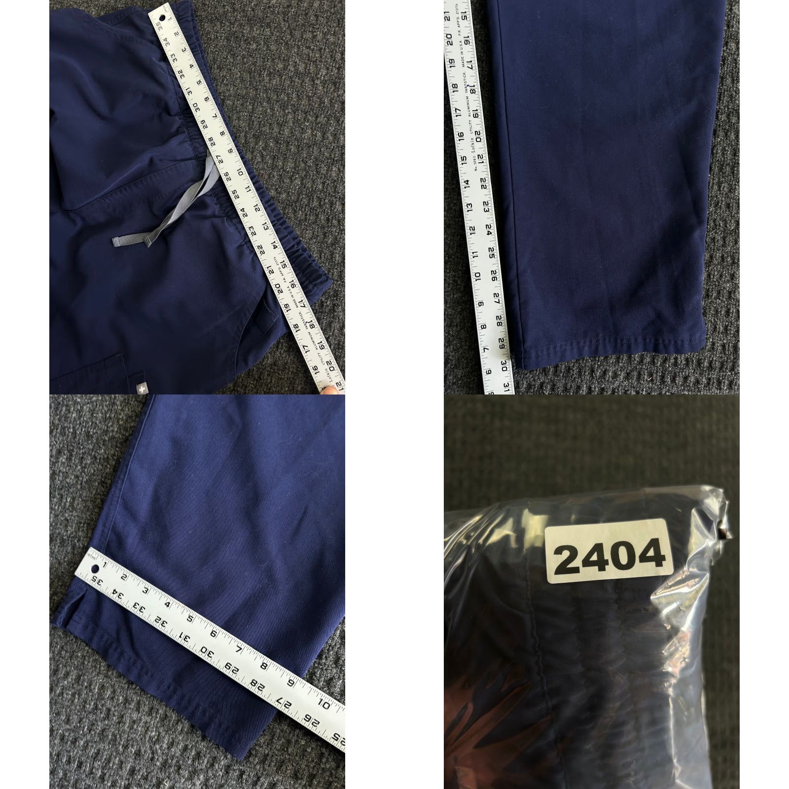 Vintage FIGS Navy Blue Scrub Pants Bottoms Yola Skinny 2XL Womens Medical Size US 39 - 8 Thumbnail