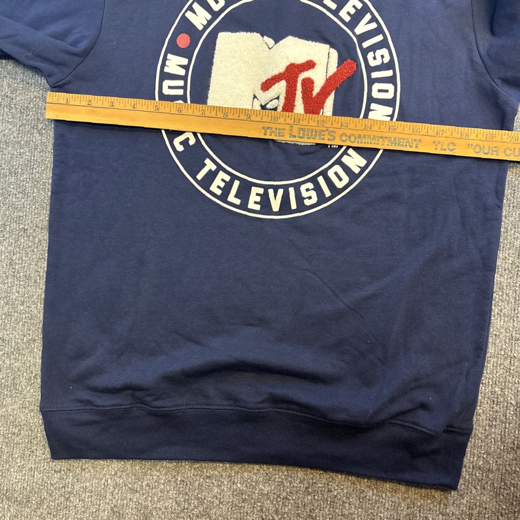 Vintage VINTAGE MTV Music Television Women’s Long Sleeve Blue Sweatshirt L Fabric Logo NWT Size L / US 10 / IT 46 - 5 Thumbnail