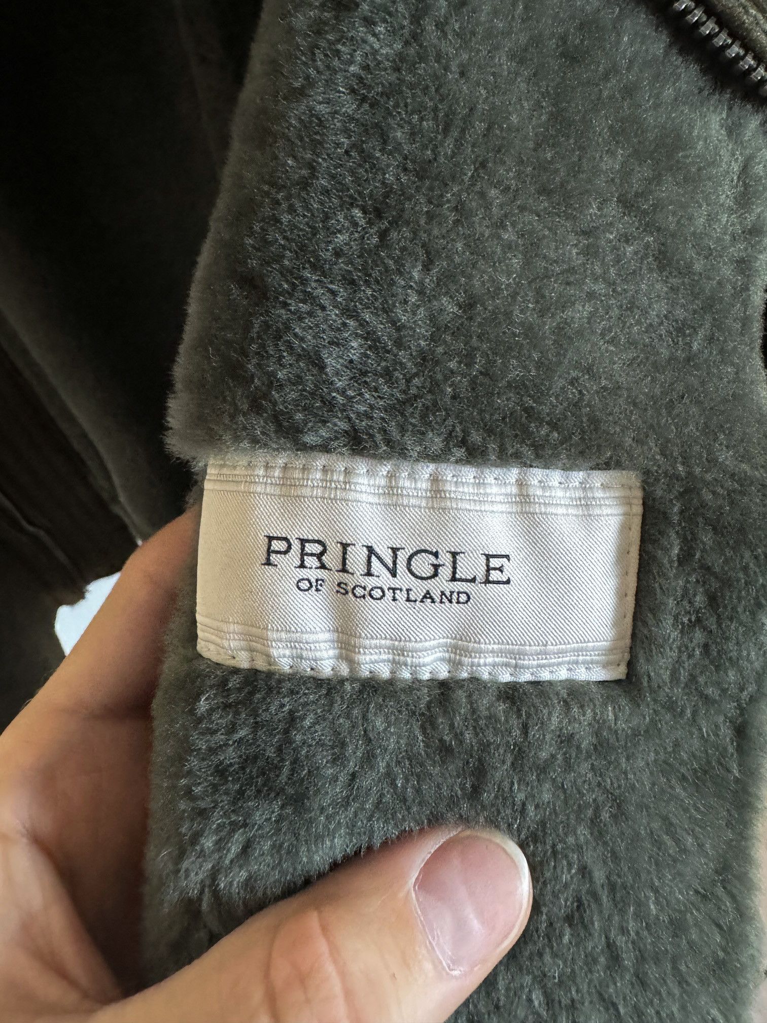Pringle Of Scotland Pringle of Scotland Olive Green Shearling Coat Size US L / EU 52-54 / 3 - 8 Thumbnail