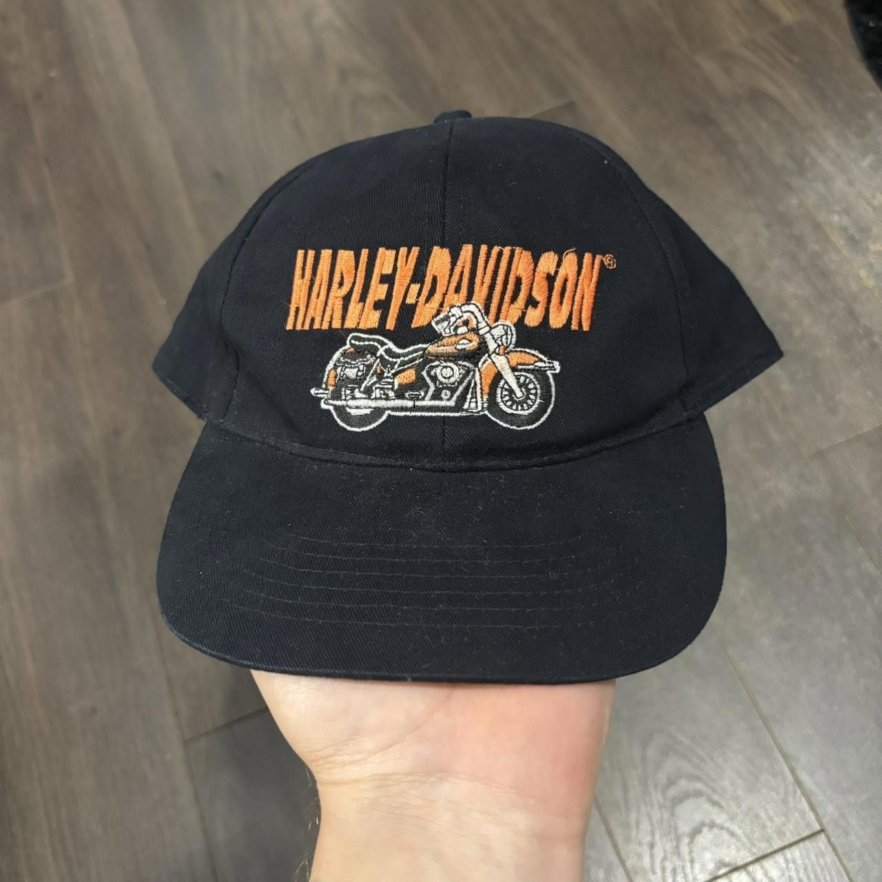 Designer Vintage Harley Davidson Motorcycles Ride The Wind Hat Size ONE SIZE - 2 Thumbnail