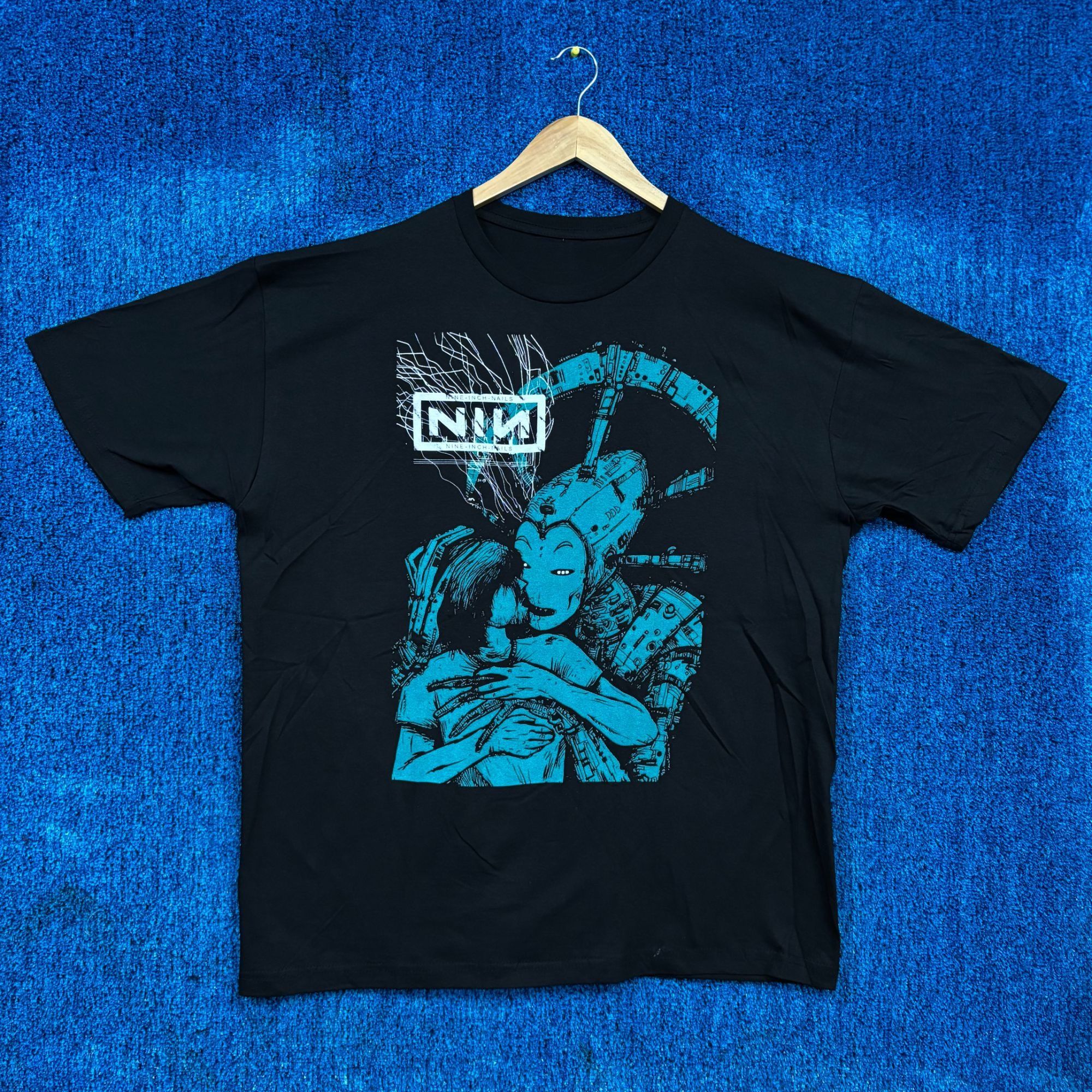 00s NINE INCH NAILS with teeth Tシャツ L 00s NINE INCH NAILS with