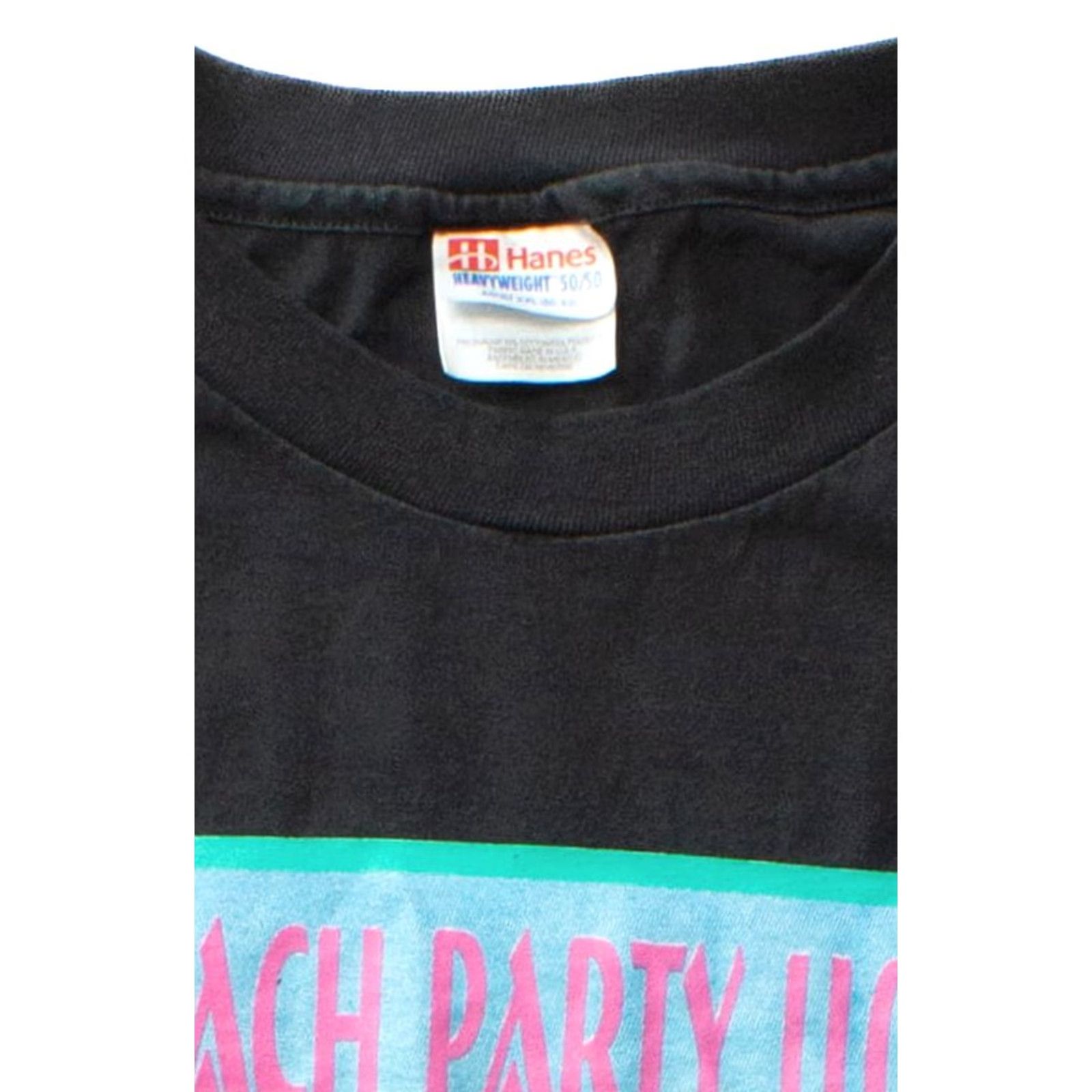 Hanes VINTAGE Hanes T-Shirt Black XX-Large 1990s Wile E. Coyote Beach Party USD Unisex Adults Size US XXL / EU 58 / 5 - 3 Thumbnail