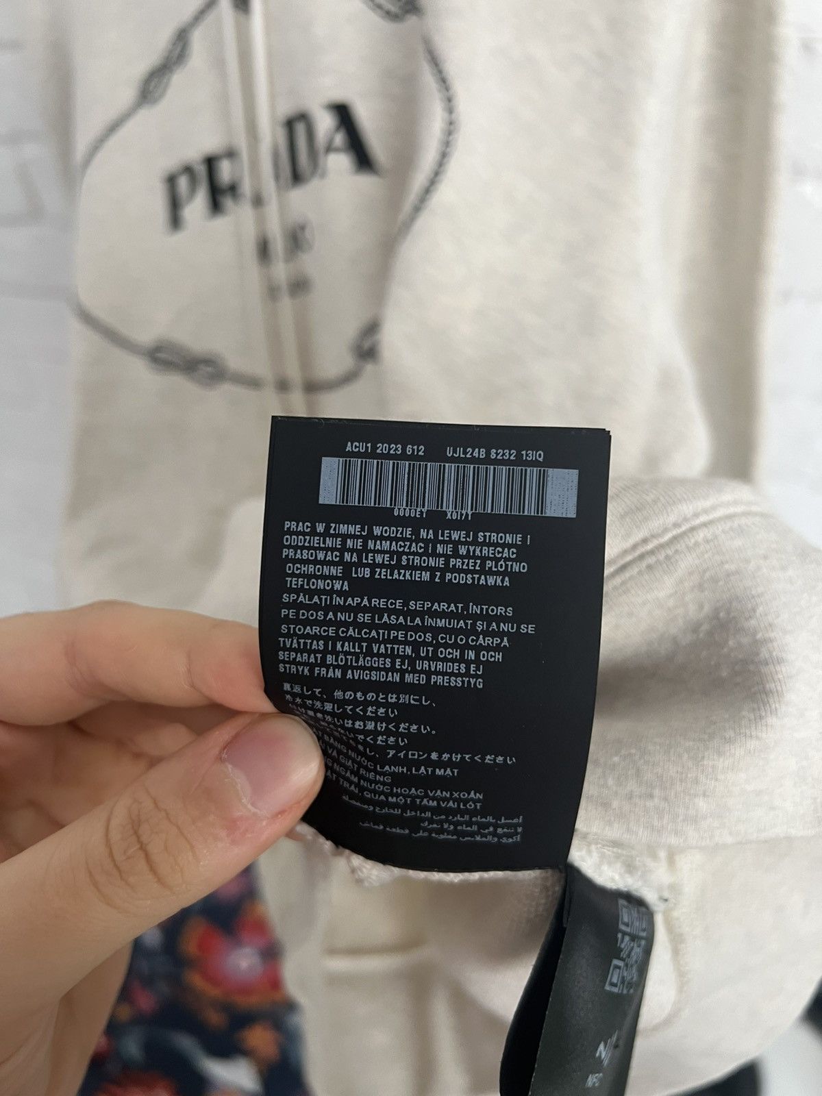 Prada 1920$ Oversized Embroidery Logo Hoodie Size US XS / EU 42 / 0 - 7 Thumbnail