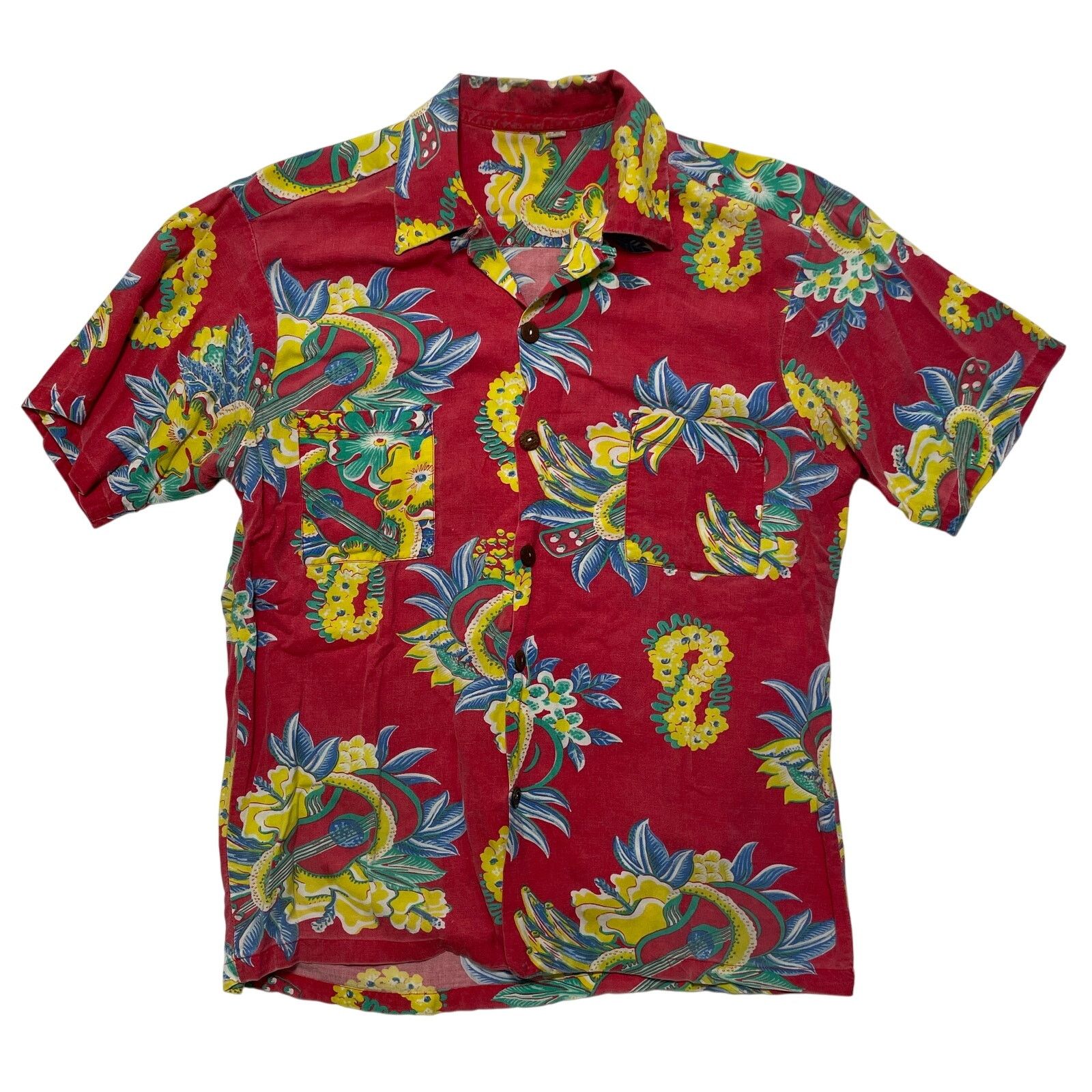 Vintage True Vintage 50s 60s Loop Collar Hawaiian Button Up Shirt L Size US L / EU 52-54 / 3 - 1 Thumbnail