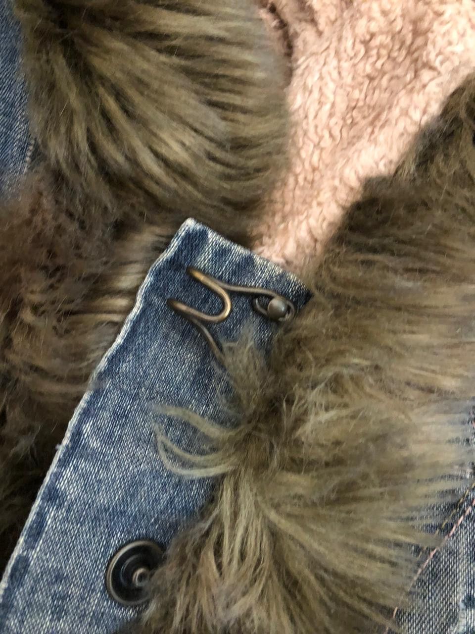 Miss Sixty Miss Sixty Vintage Afghan Denim Faux Fur Y2K Jacket small Size S / US 4 / IT 40 - 7 Thumbnail