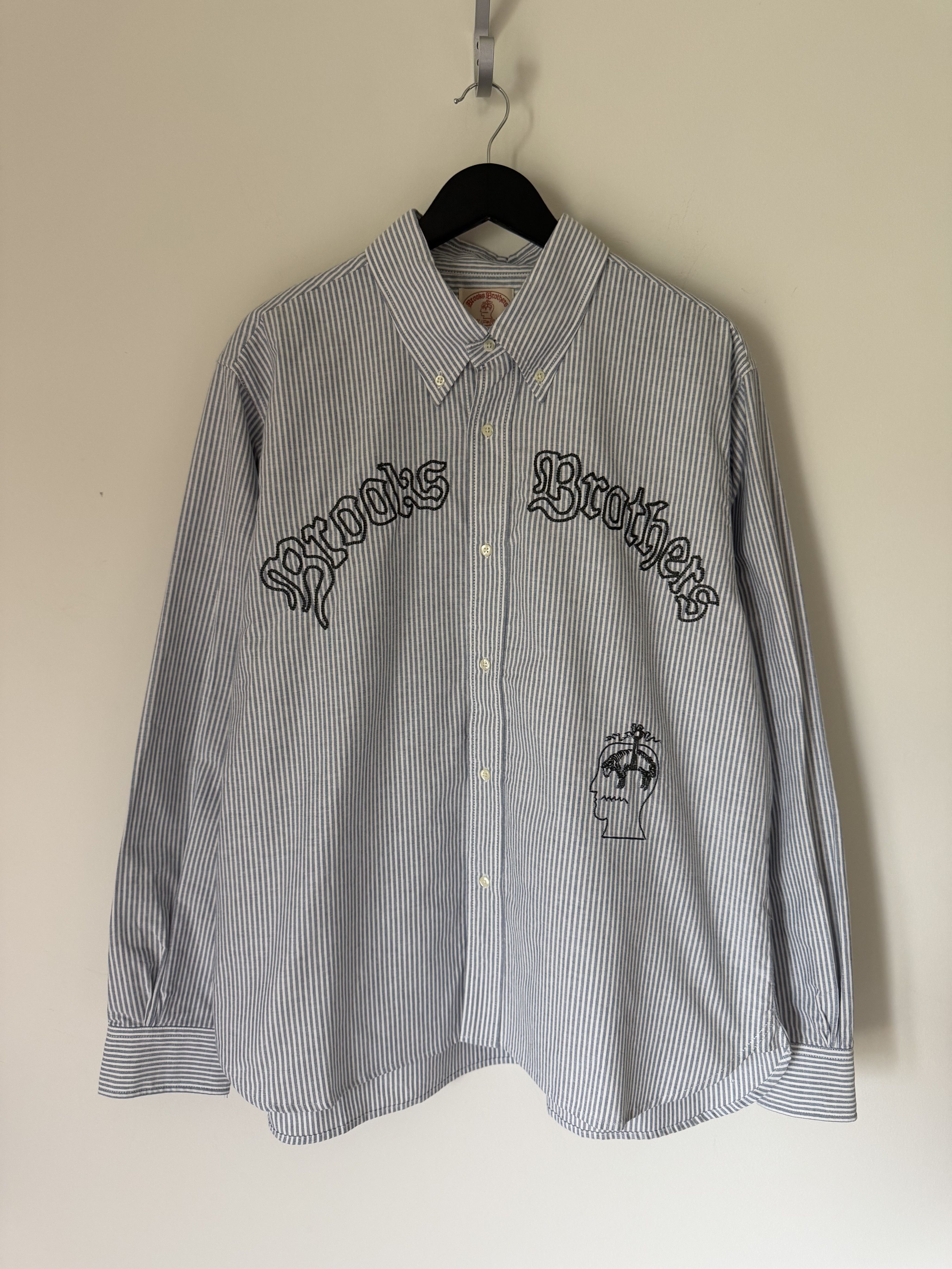 Brain Dead Brain Dead Brooks Brothers Embroidered Oxford Button Up Size US XL / EU 56 / 4 - 1 Thumbnail
