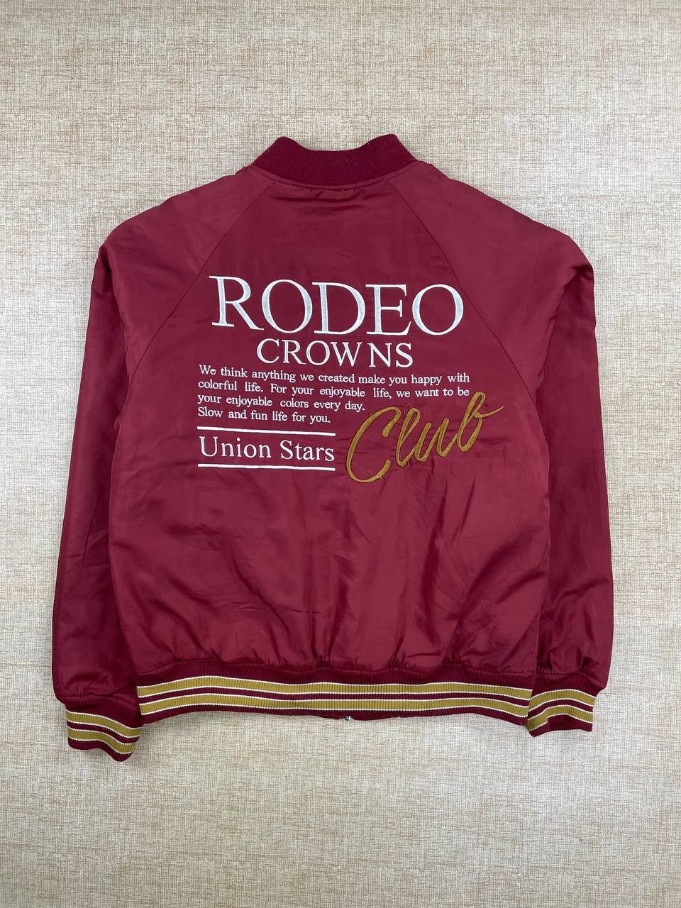 Vintage Vintage RODEO CROWN Union Star Club Varsity Jacket Size US M / EU 48-50 / 2 - 1 Thumbnail