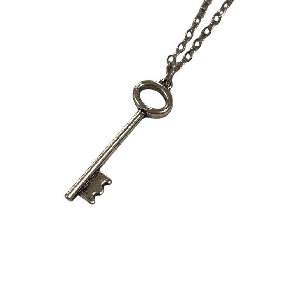 Other 925 Sterling Silver Key Pendant Necklace Jewelry Gift 26" Ad Size ONE SIZE - 1 Thumbnail