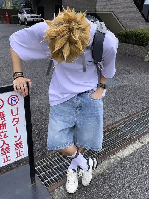 Japanese Brand × Vintage Vintage jeans jorts Y2K Drip shorts Size US 32 / EU 48 - 4 Thumbnail