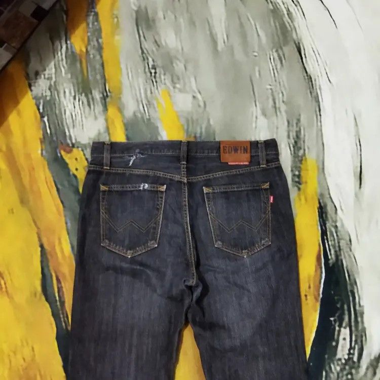 Edwin × Vintage VINTAGE EDWIN 402 DISTRESSED FADED BLACK JEANS PANTS Size US 34 / EU 50 - 8 Thumbnail