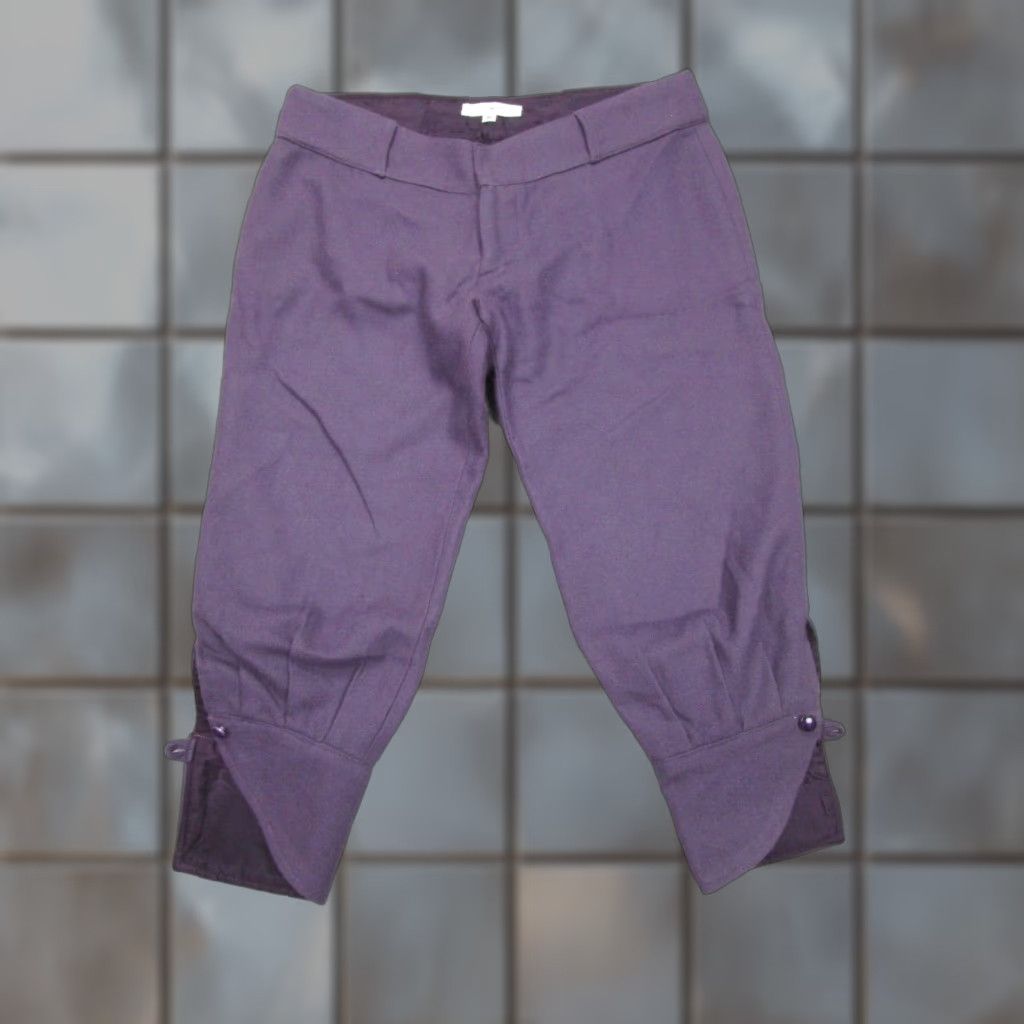 Rebecca Minkoff Rebecca Minkoff Pants Womens 6 Purple Capri Wool Low-Rise Tapered Size 28" / US 6 / IT 42 - 1 Thumbnail