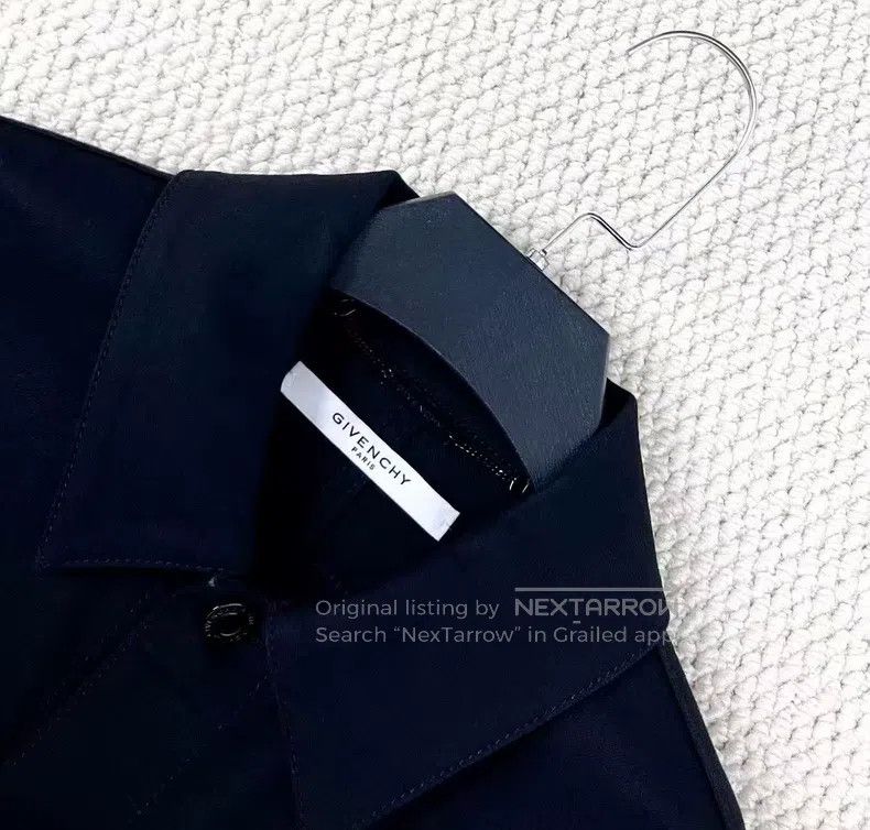 Givenchy Givenchy Black leather sleeve patched button logo denim ja Size XS / US 0-2 / IT 36-38 - 3 Thumbnail