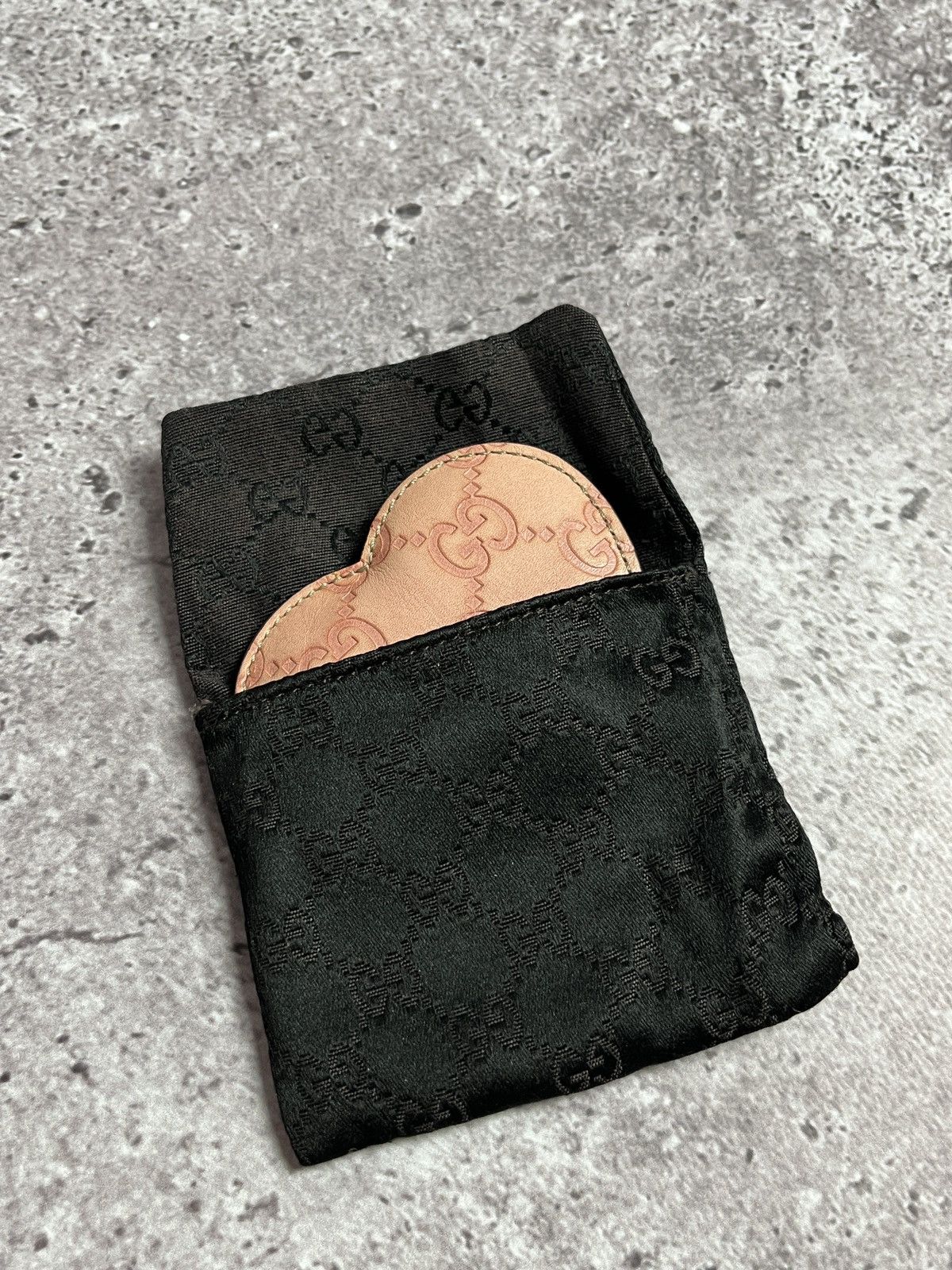 Gucci Gucci Heart Shaped Pocket Mirror With Leather Case Size ONE SIZE - 10 Thumbnail