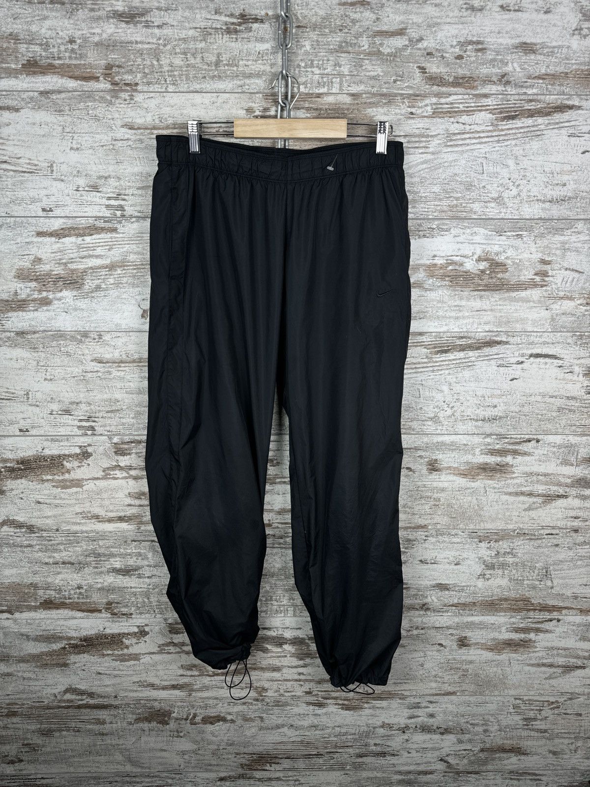Nike Mens Vintage Nike swoosh drill pants y2k sweatpants nylon Size US 34 / EU 50 - 1 Thumbnail
