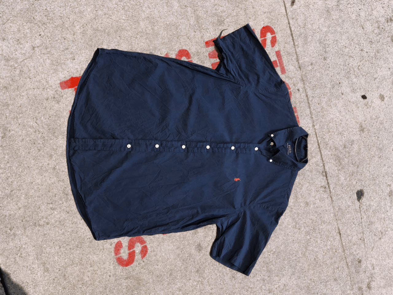 Polo Ralph Lauren Polo Ralph Lauren Shirt Blue Slim Fit Short Sleeve Cotton Size US L / EU 52-54 / 3 - 1 Thumbnail
