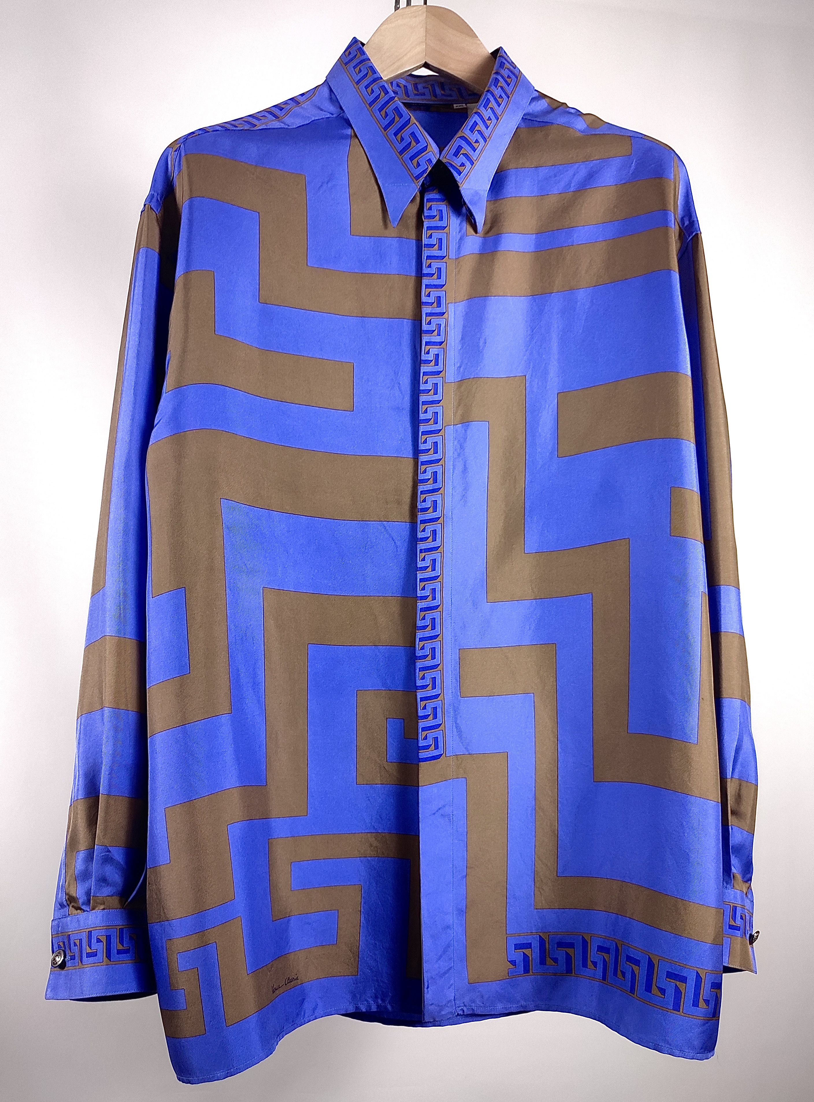Versace Versace Silk Multicolor Full Print Shirt Size US XL / EU 56 / 4 - 2 Thumbnail