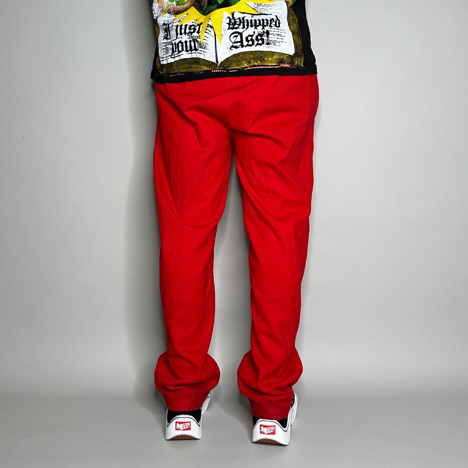 Pro Edge Vintage Y2K Wisconsin Sweatpants Mens S Relaxed Red White Size US 30 / EU 46 - 3 Thumbnail