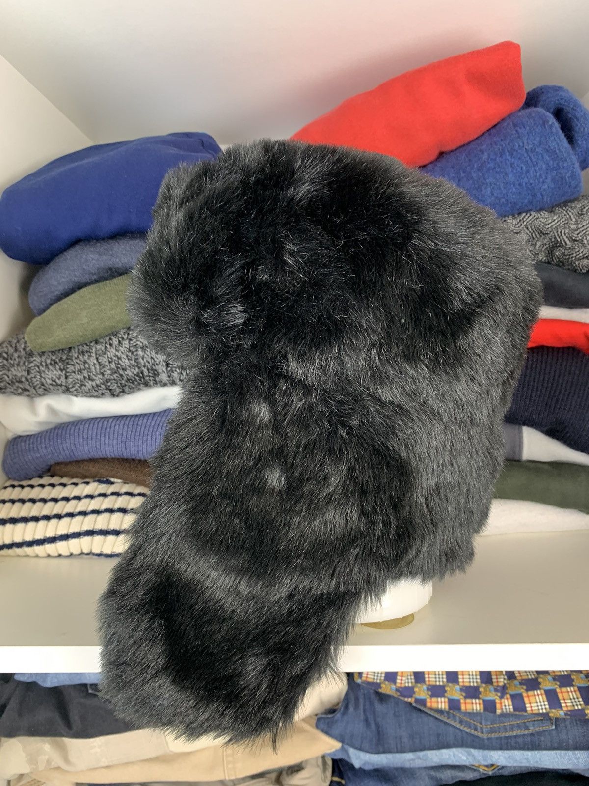 Japanese Brand Y2K Ushanka Faux Fuzzy Fur Hat Size ONE SIZE - 5 Thumbnail