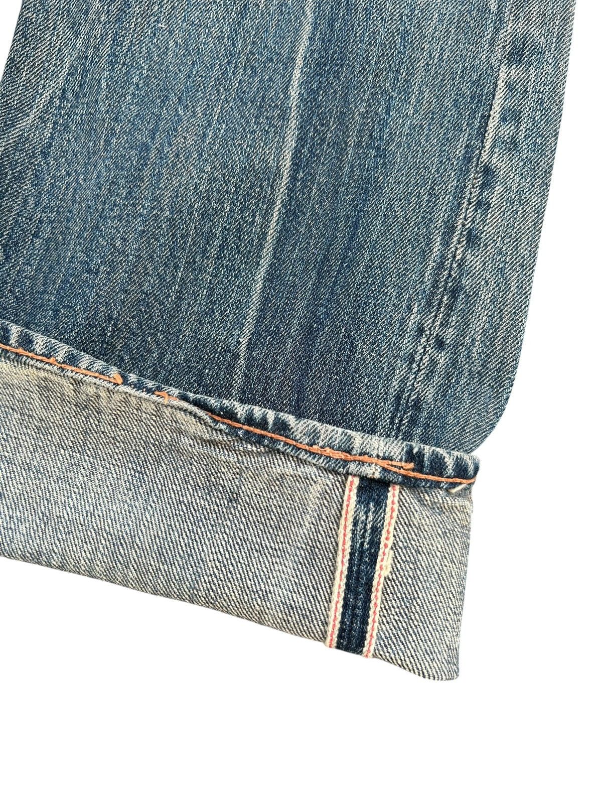 Kapital Vintage Full Count Selvedge Distressed Lowrise Denim Jeans Size US 28 / EU 44 - 3 Thumbnail