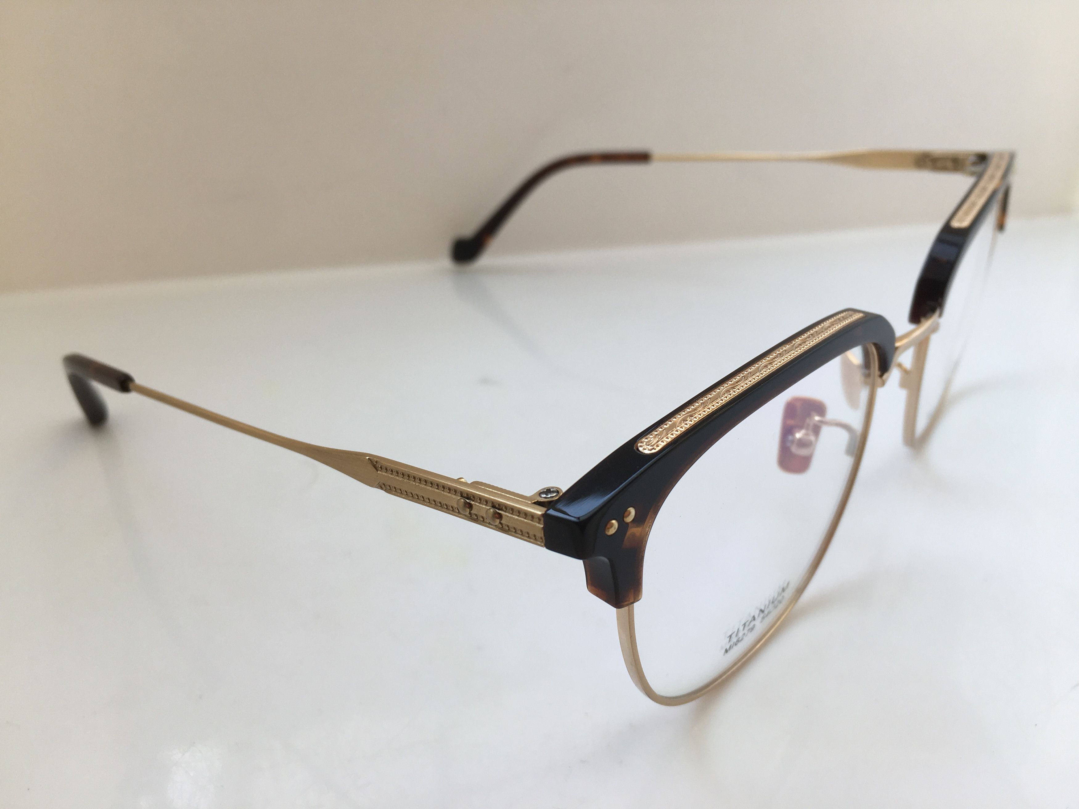 Other Miyaluo Tortoise Gold Malcolm Eyeglasses Frame Titanium Size ONE SIZE - 2 Thumbnail
