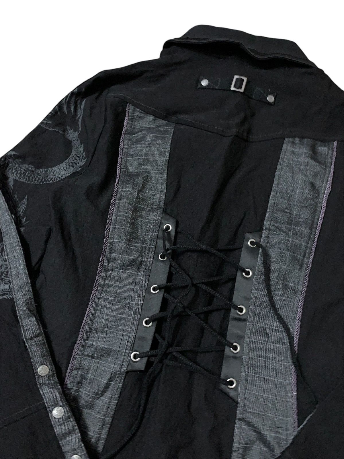 Japanese Brand 💥Japanese Fashion Designer Ozz On Croce Dragon Gothic Jacket Size S / US 4 / IT 40 - 5 Thumbnail