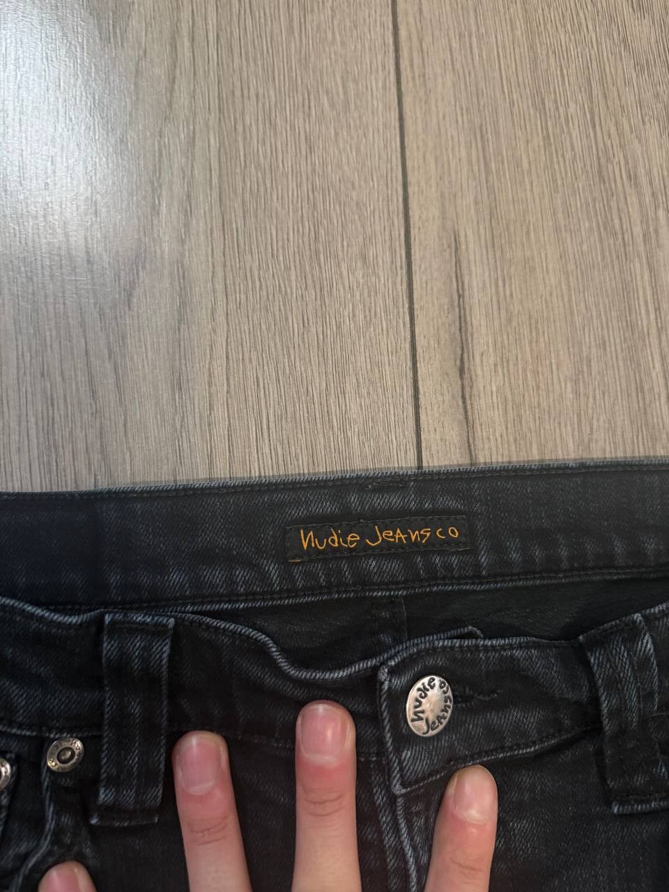 Nudie Jeans nudie jeans mens W29 L32 Black dark wash straight Size US 30 / EU 46 - 4 Thumbnail