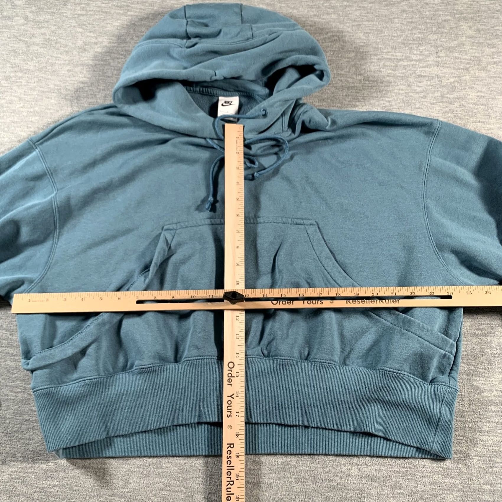 Nike Nike Hoodie Womens Large Pullover Fleece Kangaroo Pocket Drawstring Athletic - Blue Size S / US 4 / IT 40 - 5 Thumbnail