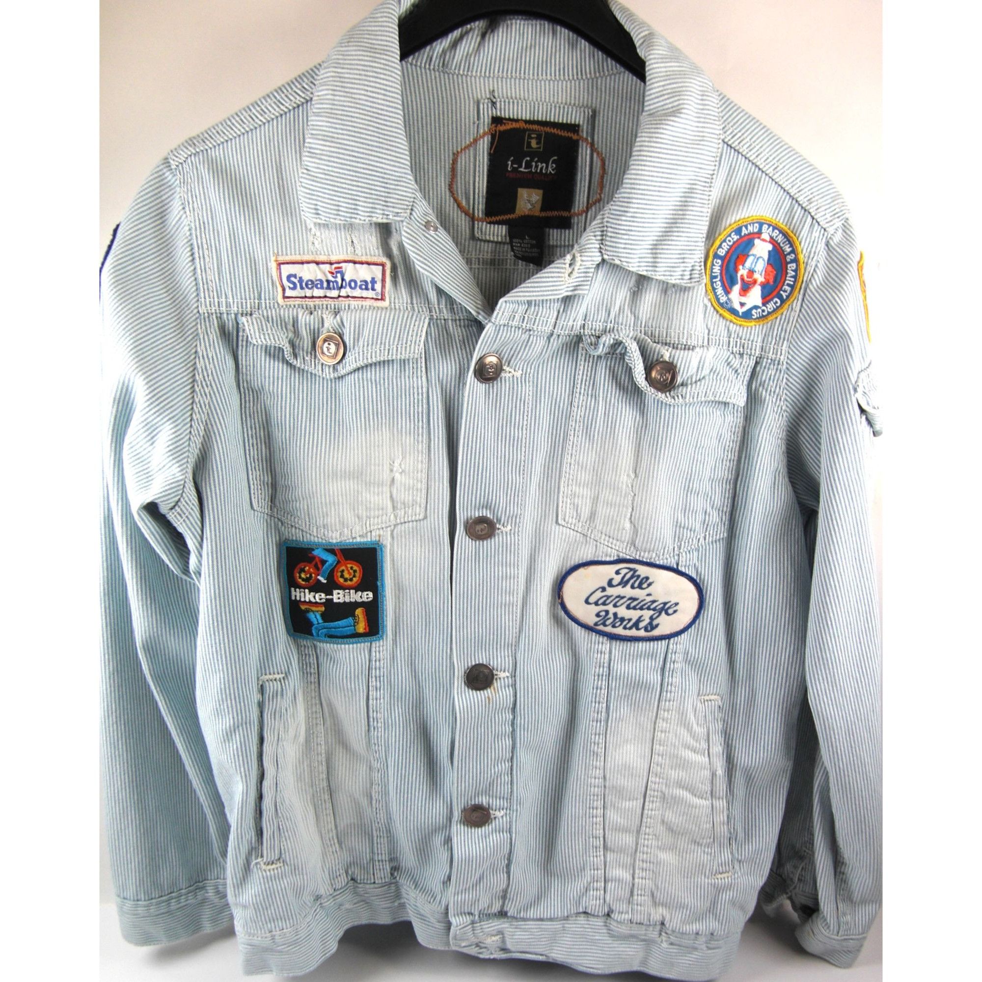 Other Vintage Classic Blue Denim Jean Jacket Distressed Size Large Size US L / EU 52-54 / 3 - 1 Thumbnail