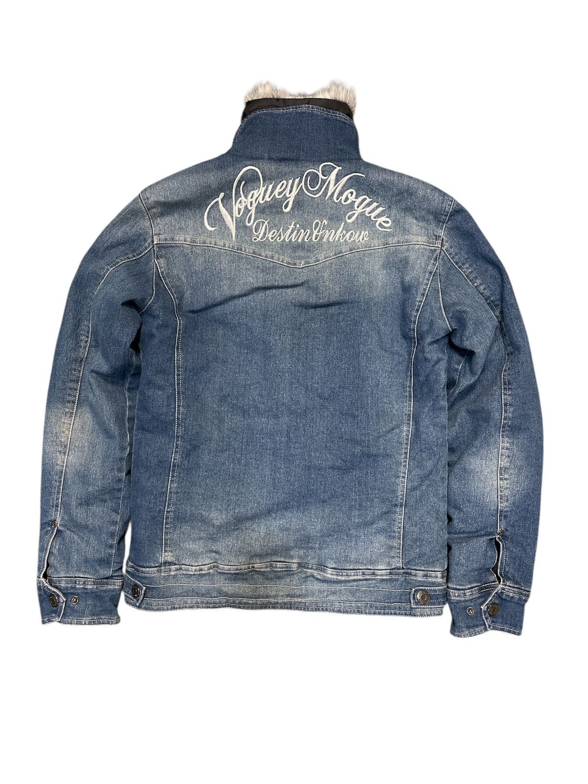 In The Attic In The Attic Denim Fur Jacket Size US L / EU 52-54 / 3 - 2 Thumbnail