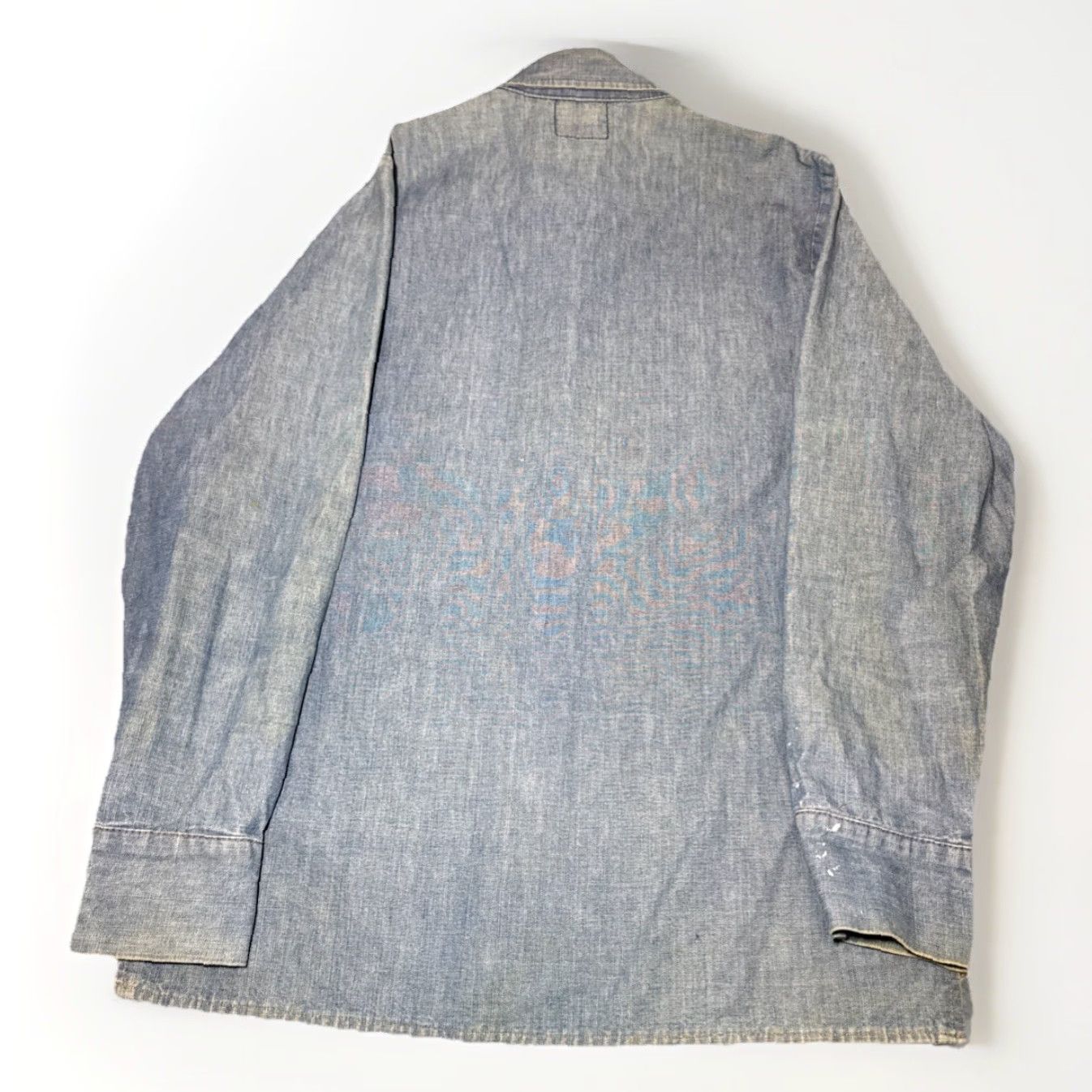 Levi's VINTAGE Levi's Denim Button-Up Shirt MEN Long Sleeve M Blue 1970s Orange Tab (Size M) Size US M / EU 48-50 / 2 - 2 Thumbnail