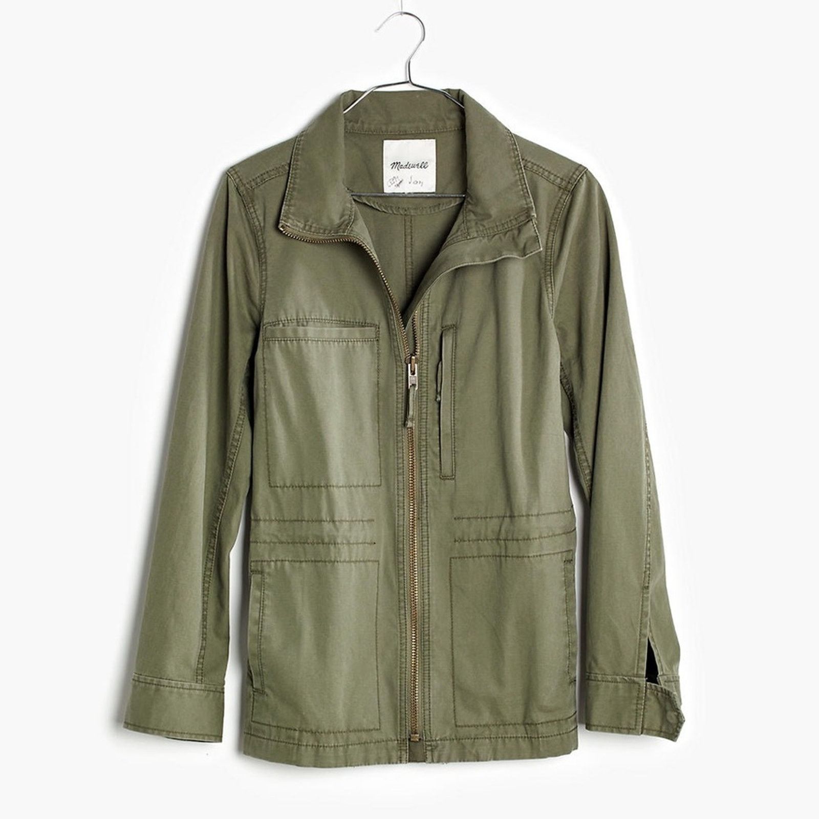 Madewell Madewell Olive Green Utility Cargo Fleet Jacket XS Size XS / US 0-2 / IT 36-38 - 5 Thumbnail