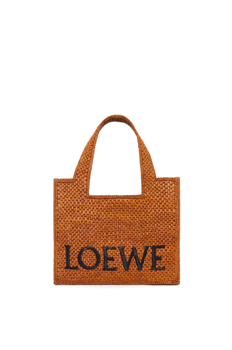 Loewe o1in1g0426 Size: OS / Small Font Tote Bag in Honey Gold Size ONE SIZE - 1 Thumbnail