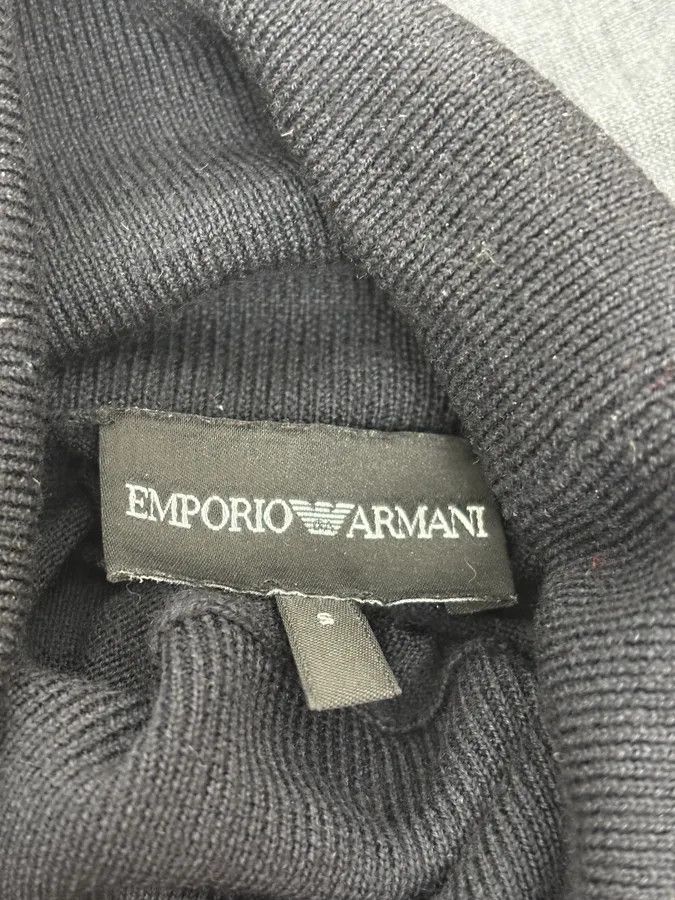 Emporio Armani 2000s Emporio Armani Gradient Black Grey Turtleneck Size US S / EU 44-46 / 1 - 8 Thumbnail