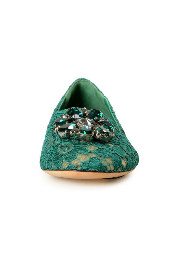 Dolce & Gabbana o1y0925 Loafers in Emerald Green Size US 4 / IT 34 - 3 Thumbnail
