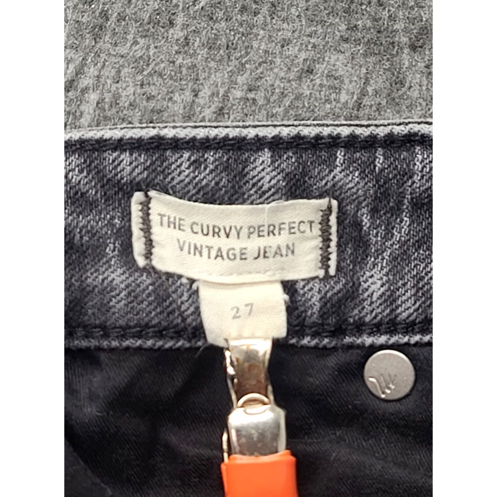 Madewell VINTAGE Madewell The Curvy Perfect Vintage Jean Womens 27x27 Skinny Tapered Leg Stretch Size 27" / US 4 / IT 40 - 3 Thumbnail