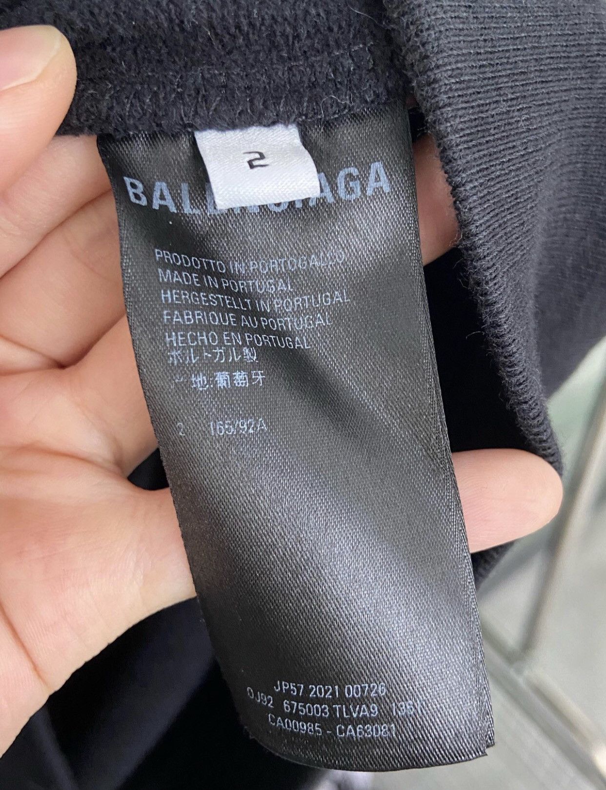 Balenciaga Balenciaga underlined logo letter black hoodie hooded Size US M / EU 48-50 / 2 - 7 Thumbnail