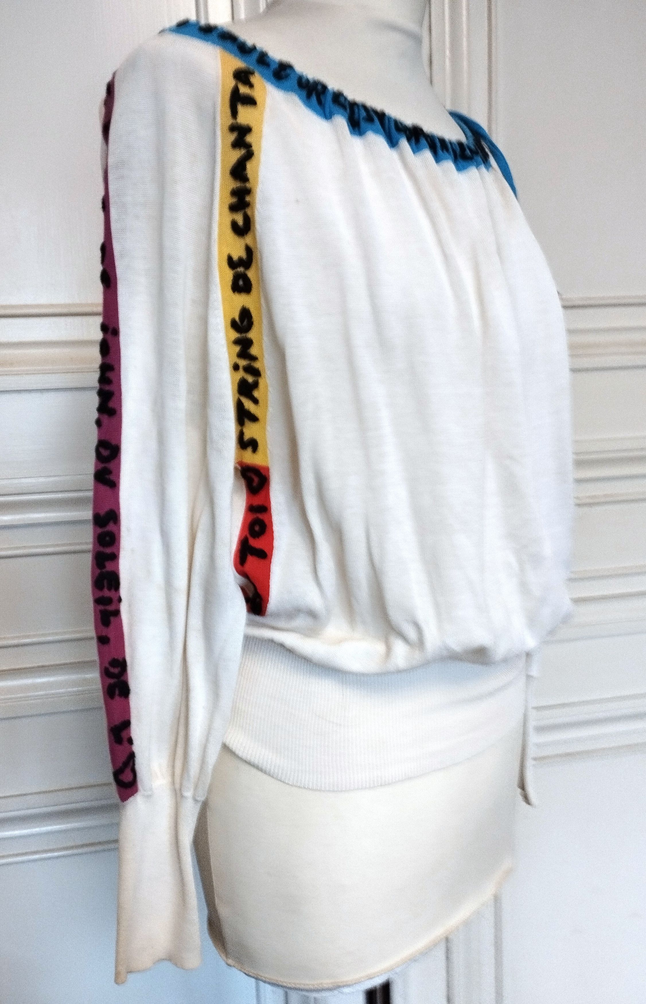 Jean Charles De Castelbajac Jean Charles de Castelbajac Pull Collector T S/M Size S / US 4 / IT 40 - 7 Thumbnail