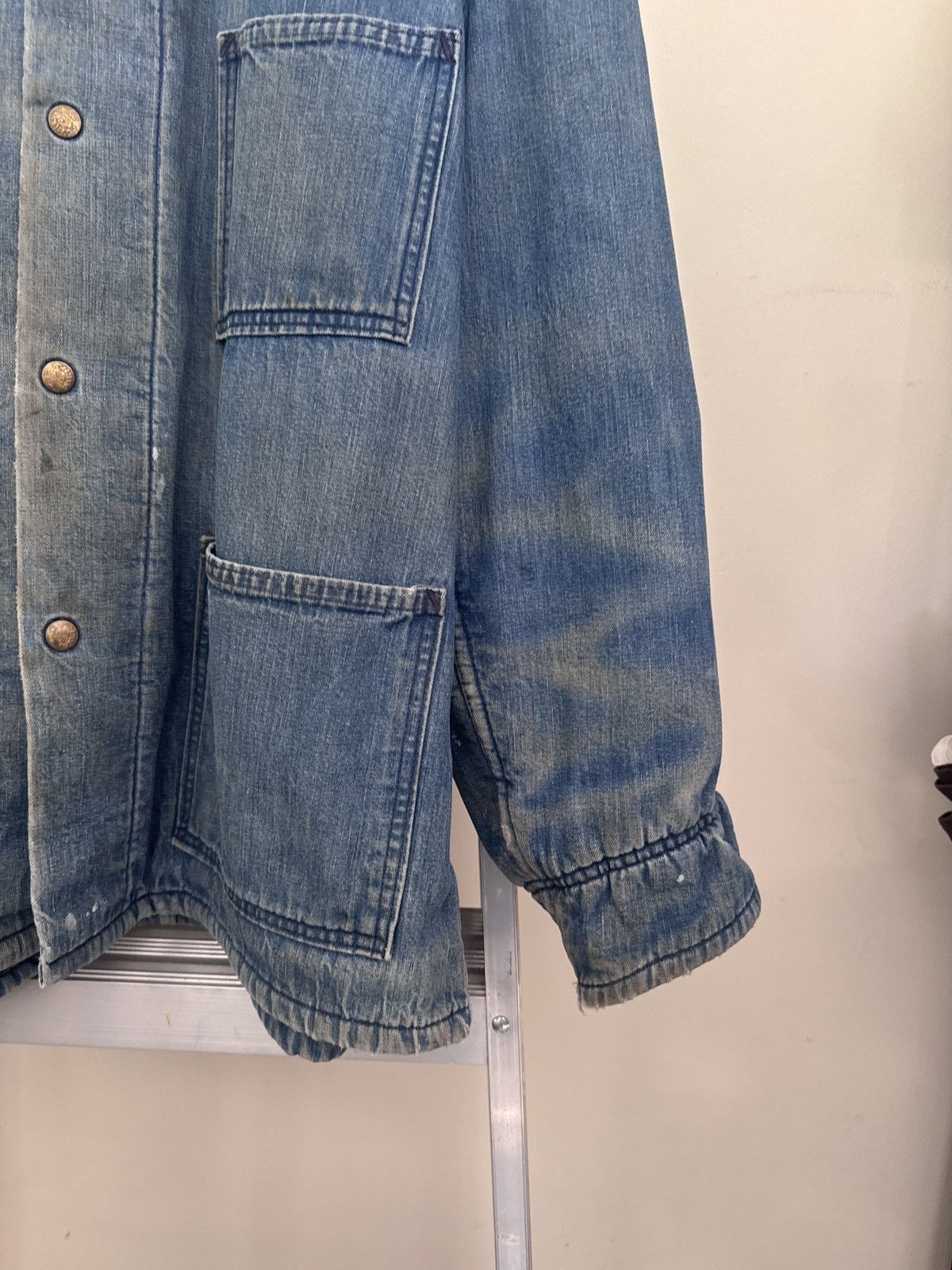 Carter's Vintage 60s Carter’s Chore Denim Jacket Size US L / EU 52-54 / 3 - 3 Thumbnail