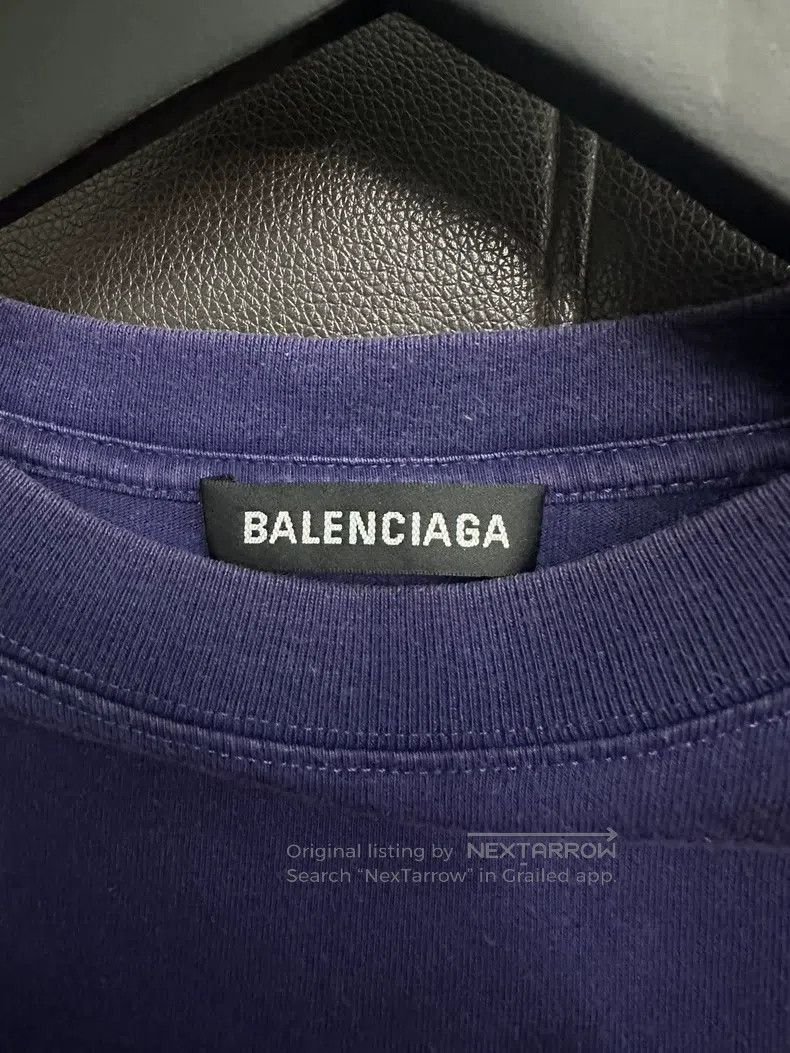 Balenciaga Balenciaga Blue Cola Short Sleeve Size US S / EU 44-46 / 1 - 6 Thumbnail