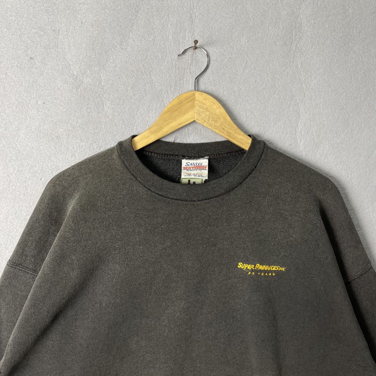 Vintage Vintage 1990s SANTEE Sweats Heavyweight Crewneck Sweatshirt Size US XL / EU 56 / 4 - 2 Thumbnail
